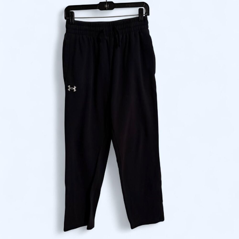 Under Armour Sweatpants Mens S Black Fleece Rival Cotton Joggers